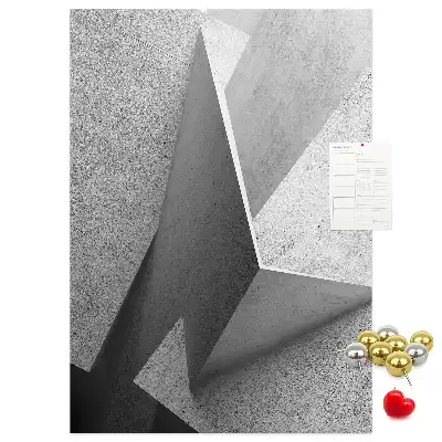 Nástěnka s abstraktní geometrií