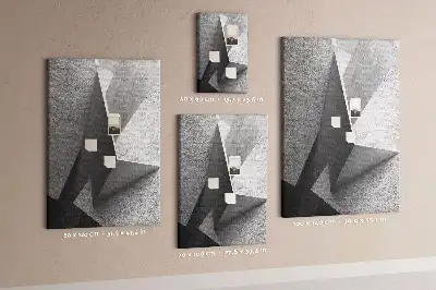 Nástěnka s abstraktní geometrií