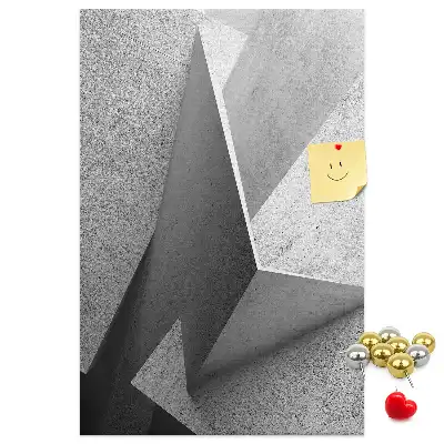 Nástěnka s abstraktní geometrií
