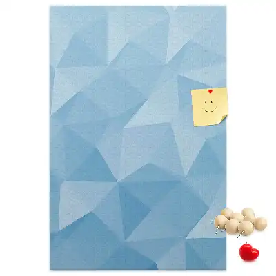 Korková nástěnka s geometrickým motivem