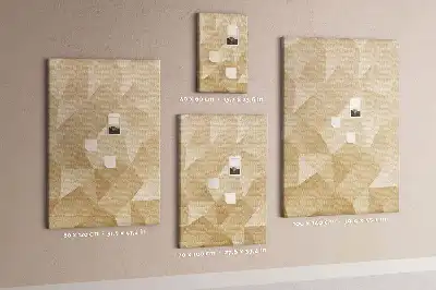 Korková nástěnka s lineárním motivem