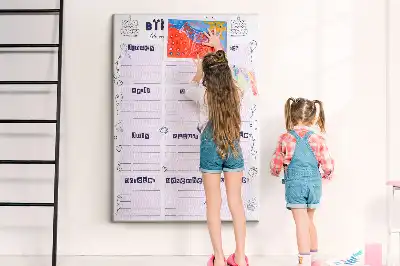 Dětská nástěnka Plánovač oslav narozenin