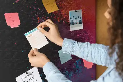 Korková nástěnka Barevný prášek
