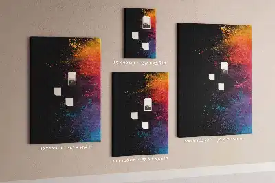Korková nástěnka Barevný prášek