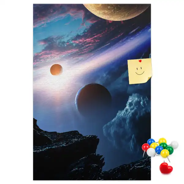 Nástěnka s motivem vesmírné galaxie