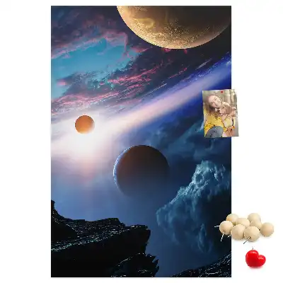 Nástěnka s motivem vesmírné galaxie