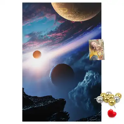 Nástěnka s motivem vesmírné galaxie