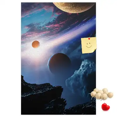 Nástěnka s motivem vesmírné galaxie