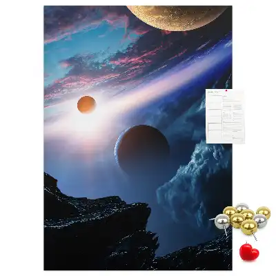 Nástěnka s motivem vesmírné galaxie