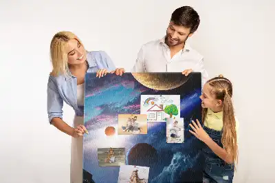 Nástěnka s motivem vesmírné galaxie