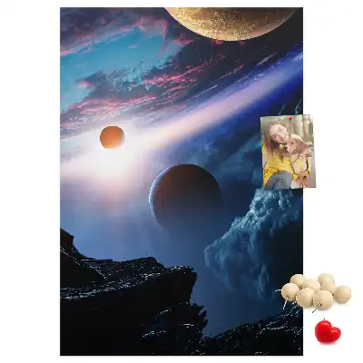 Nástěnka s motivem vesmírné galaxie