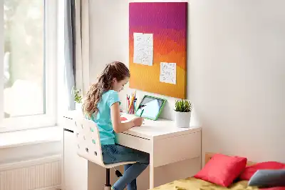 Korková nástěnka Vycházející slunce, přechod