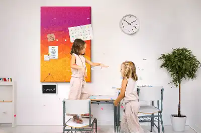 Korková nástěnka Vycházející slunce, přechod