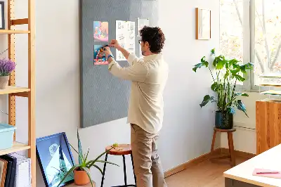 Dětská nástěnka Abstraktní šedé vlny