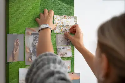 Korková nástěnka Abstraktní vlny
