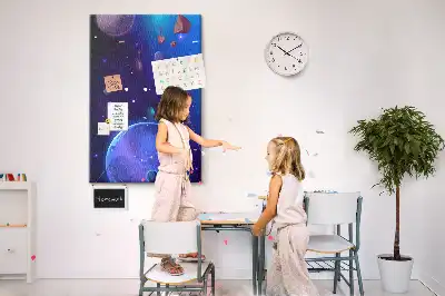 Nástěnka s motivem vesmírného umění