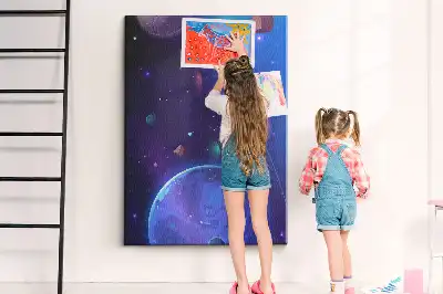 Nástěnka s motivem vesmírného umění