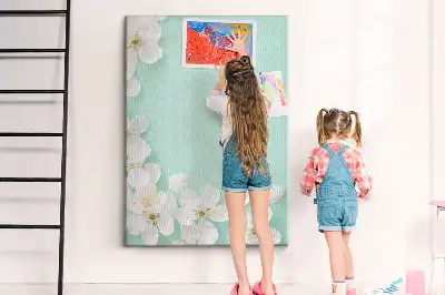 Korková nástěnka Květiny v květu