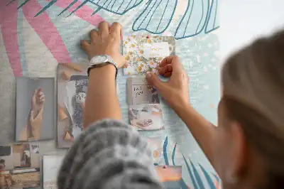 Nástěnka Listy v pastelových barvách