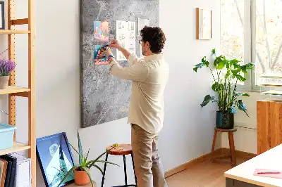 Korková nástěnka Tmavý mramor