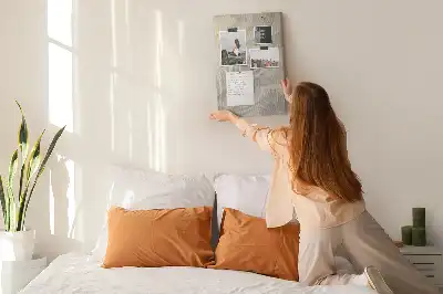 Korková nástěnka s motivem letního plážového písku