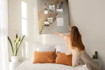 Dětská nástěnka s motivem lesklého mramoru