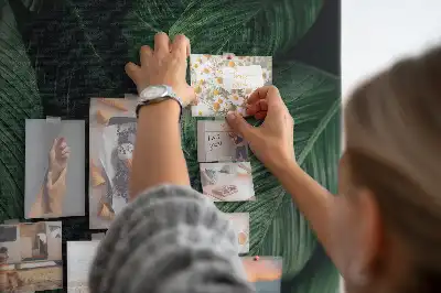 Nástěnka s motivem listů džungle