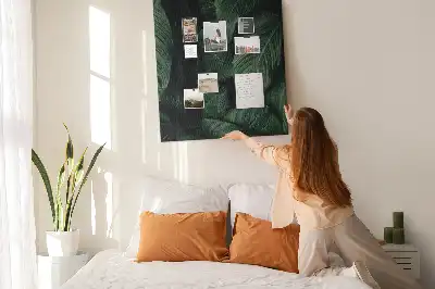 Nástěnka s motivem listů džungle