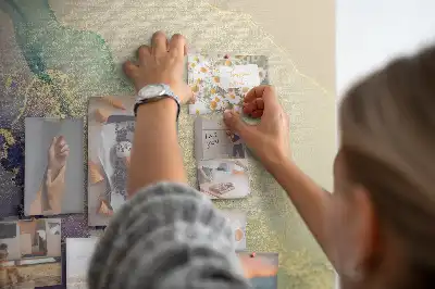 Nástěnka Lesklý mramor s třpytkami