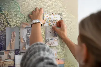 Nástěnka Lesklý mramor s třpytkami