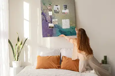Nástěnka Lesklý mramor s třpytkami