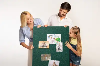 Korková nástěnka Lineární listový vzor