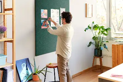 Korková nástěnka Lineární listový vzor