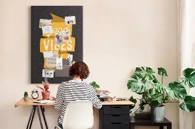 Korková nástěnka s inspirativním citátem