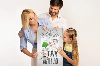 Dětská nástěnka s motivem hor Zůstaňte divocí