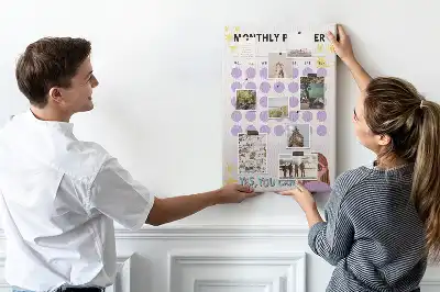 Korková nástěnka Měsíční rozvrh