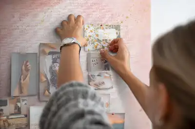 Korková nástěnka Růžový mramor