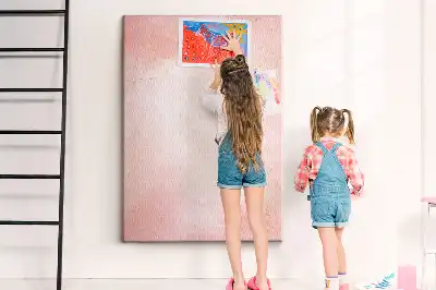 Korková nástěnka Růžový mramor