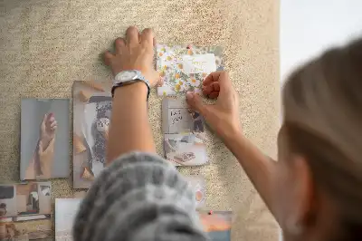 Korková nástěnka s motivem exotické dovolené s palmou