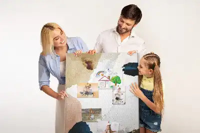 Korková nástěnka s motivem akvarelové abstrakce