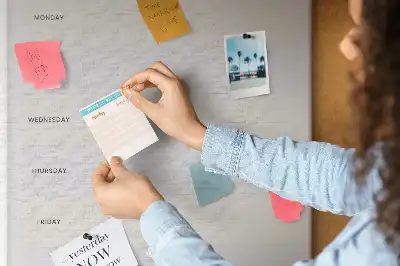 Dětská nástěnka pro plánování menu