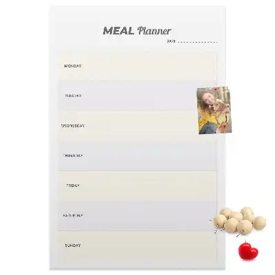Dětská nástěnka pro plánování menu