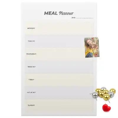 Dětská nástěnka pro plánování menu