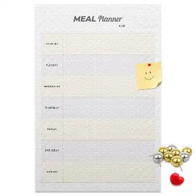 Dětská nástěnka pro plánování menu