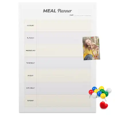 Dětská nástěnka pro plánování menu
