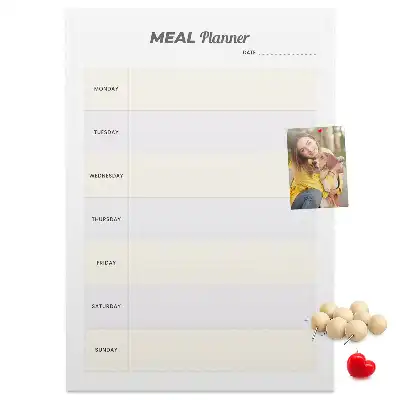 Dětská nástěnka pro plánování menu