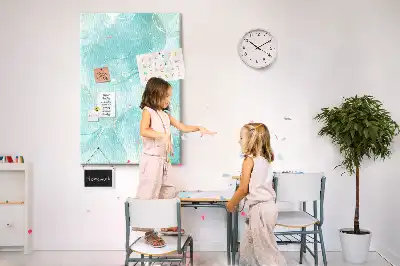 Korková nástěnka s motivem mramorové abstrakce