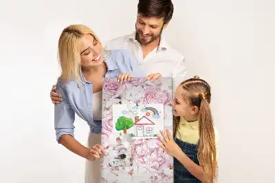 Dětská nástěnka Růžové květy