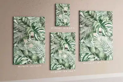 Dětská nástěnka s akvarelovým motivem listů