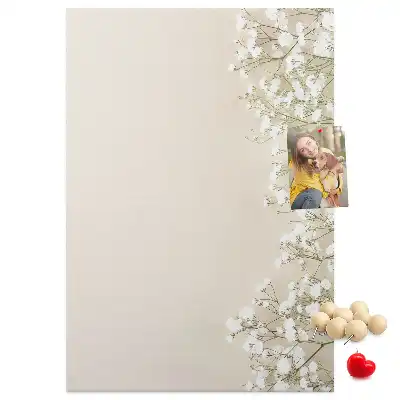 Korková nástěnka Jemné květiny
